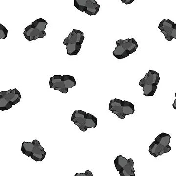 Pattern fossil coal ore cartoon vector Stock Illustration