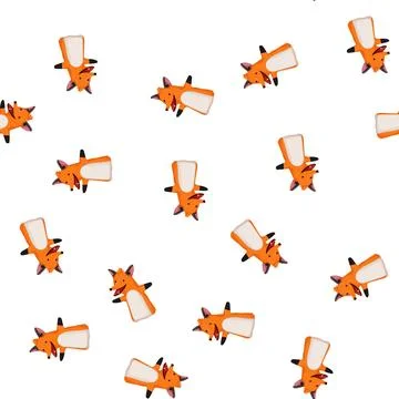 Pattern fox hand puppet cartoon vector 스톡 일러스트