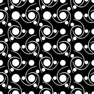 Pattern of fragments of atoms (black and white) 스톡 일러스트