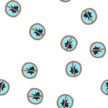 Pattern frame broken wood windows cartoon vector Stock Illustration