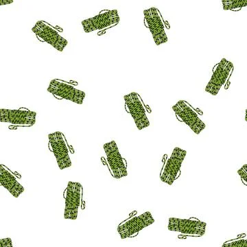 Pattern frame cord rope cartoon vector Illustrazione stock