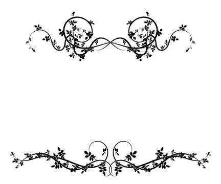 Pattern frame on a gray background ivy hop weaving Stock-Illustration