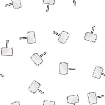Pattern frame hand mirror cartoon vector Illustrazione stock