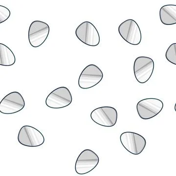 Pattern frame wall mirror cartoon vector Illustrazione stock