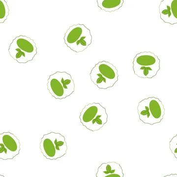 Pattern free vegan product label cartoon vector Illustrazione stock