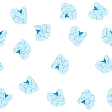 Pattern freeze ice crack cartoon vector Stockillustratie