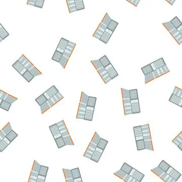 Pattern freezer fridge cartoon vector Stock Illustration