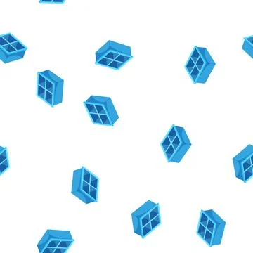 Pattern freezer ice cube tray color icon vector 库存插图