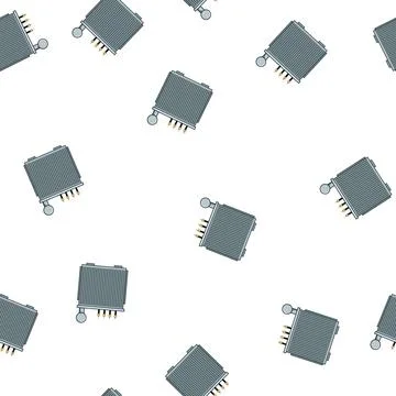 Pattern frequency electrical transformer cartoon vector Stock Illustration