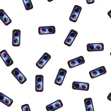 Pattern frequency speaker music cartoon vector 스톡 일러스트