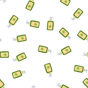 Pattern fresh aloe vera cosmetic cartoon vector 库存插图