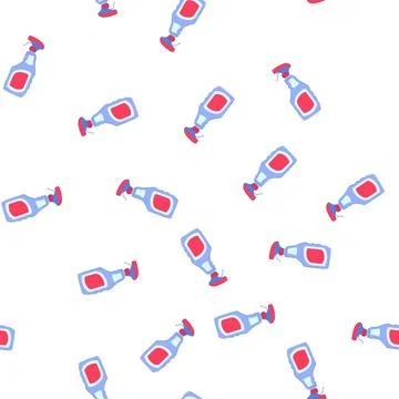 Pattern fresh bathroom cleaner cartoon vector 库存插图