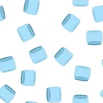 Pattern fresh glass cup cartoon vector Stockillustratie