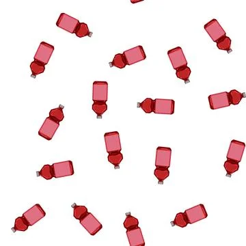 Pattern fresh juice bottle cartoon vector Stock Illustration
