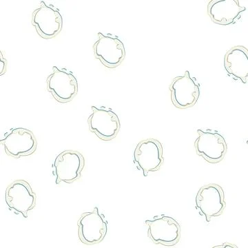 Pattern fresh milk splash cartoon vector Stock Illustration