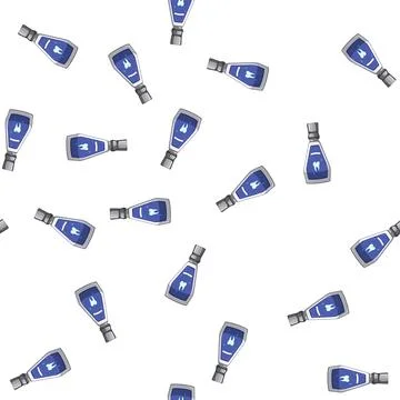 Pattern fresh mouthwash cartoon vector sign color イラスト素材