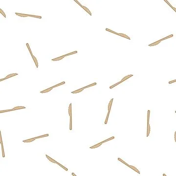Pattern friendly bamboo utensils cartoon vector Stock Illustration