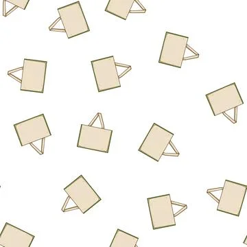 Pattern friendly reusable grocery bag cartoon vector Stock Illustration