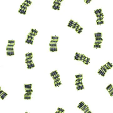 Pattern friendly solar charger cartoon vector Stock Illustration