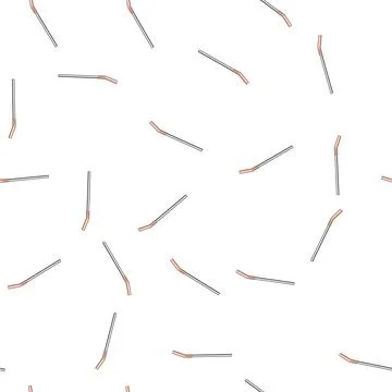Pattern friendly stainless steel straw cartoon vector 스톡 일러스트