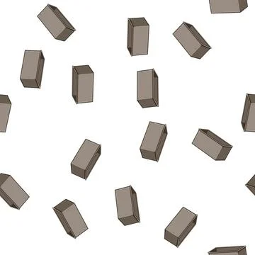 Pattern fruit plastic crate cartoon vector Stock Illustration