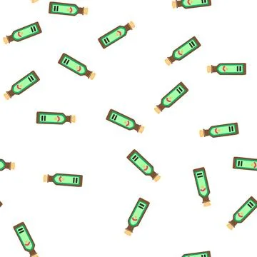 Pattern fruit vinegar organic cartoon vector Ilustração Stock