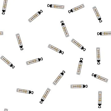 Pattern fudge candy thermometer cartoon vector Illustrazione stock