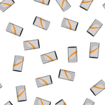 Pattern full battery energy cartoon vector Stock Illustration