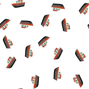Pattern fun boat toy cartoon vector 스톡 일러스트