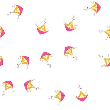 Pattern fun kite cartoon vector 스톡 일러스트
