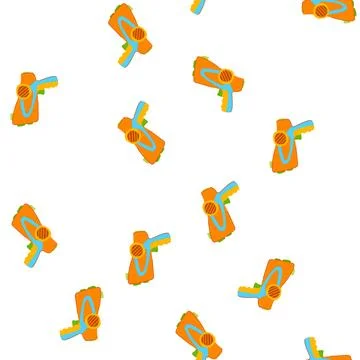 Pattern fun laser tag gun toy cartoon vector Stockillustratie