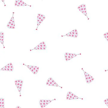 Pattern fun party hat cartoon vector 库存插图