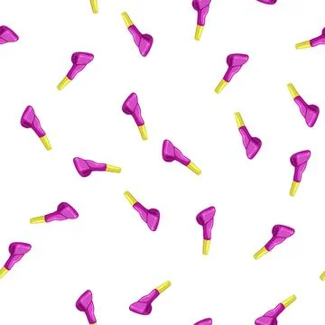Pattern fun party whistle cartoon vector 库存插图