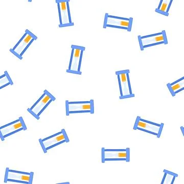 Pattern fun sand timer kids cartoon vector 库存插图