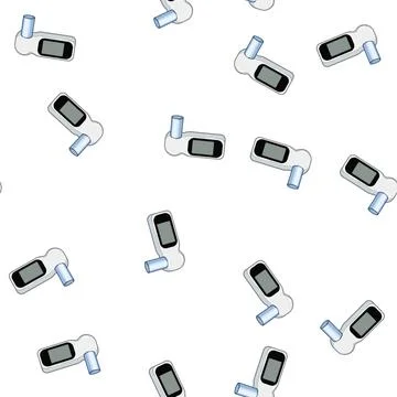Pattern function spirometer cartoon vector Stock Illustration