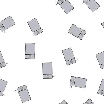 Pattern functionality charging mouse pad wireless cartoon vector Stock Illustration