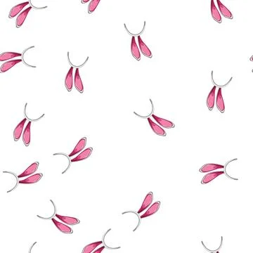 Pattern funny easter bunny ear cartoon vector Illustrazione stock
