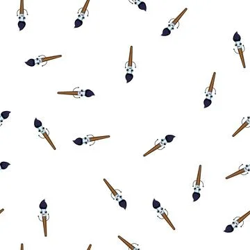 Pattern funny stationery character cartoon vector Stock Illustration