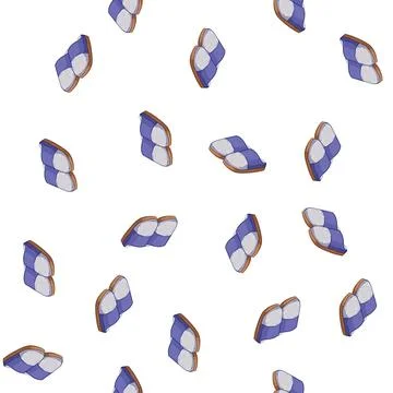Pattern fur kid slippers cartoon vector Stock Illustration