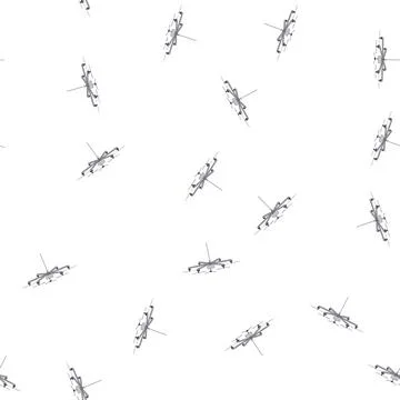 Pattern future delivery drone cartoon vector Stock Illustration