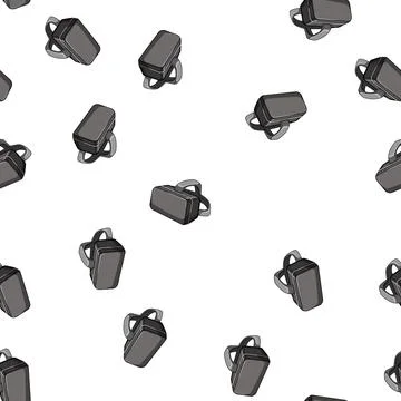Pattern future vr glasses cartoon vector 스톡 일러스트