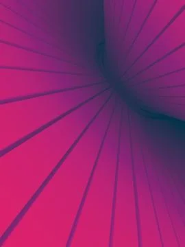 Pattern of futuristic geometric shapes surrounded by pink mist. 3d rendering Stock Illustration