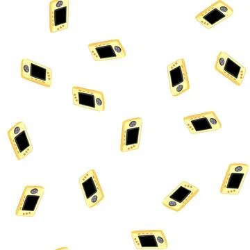 Pattern gadget portable gaming device cartoon vector Stock Illustration