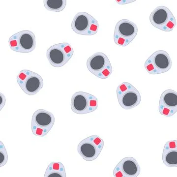Pattern gadget shower timer cartoon vector 库存插图