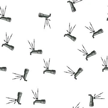 Pattern galaxy telescope cartoon vector Stock Illustration