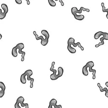 Pattern gallium metal liquid shapes cartoon vector Stock Illustration