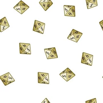 Pattern gambling dice cartoon vector Stock Illustration