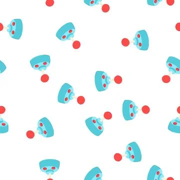 Pattern game arcade joystick cartoon vector Stock Illustration
