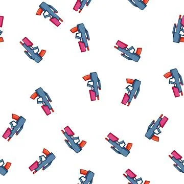 Pattern game blaster gun cartoon vector Illustrazione stock