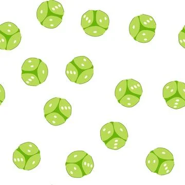 Pattern game dice cartoon vector Stock Illustration